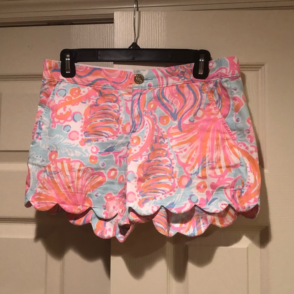 Lily Pulitzer Scalloped Shorts